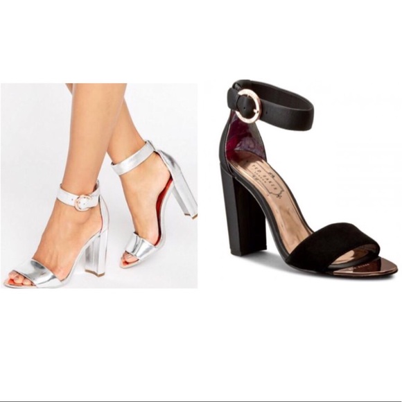 Ted Baker London Shoes - New Ted Baker Secoa Rose Gold Ankle Strap Heels